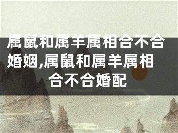 属鼠和属羊属相合不合婚姻,属鼠和属羊属相合不合婚配