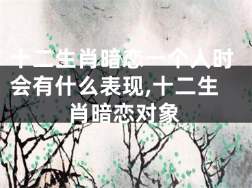 十二生肖暗恋一个人时会有什么表现,十二生肖暗恋对象