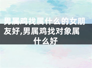 男属鸡找属什么的女朋友好,男属鸡找对象属什么好