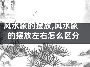 风水象的摆放,风水象的摆放左右怎么区分