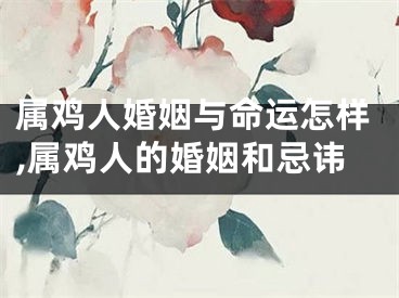 属鸡人婚姻与命运怎样,属鸡人的婚姻和忌讳