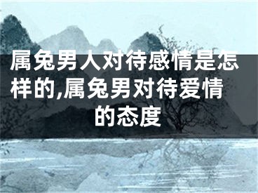 属兔男人对待感情是怎样的,属兔男对待爱情的态度