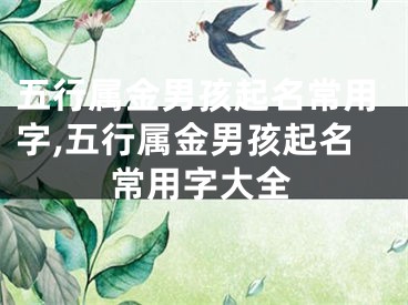 五行属金男孩起名常用字,五行属金男孩起名常用字大全