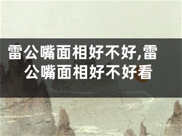 雷公嘴面相好不好,雷公嘴面相好不好看