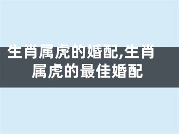 生肖属虎的婚配,生肖属虎的最佳婚配