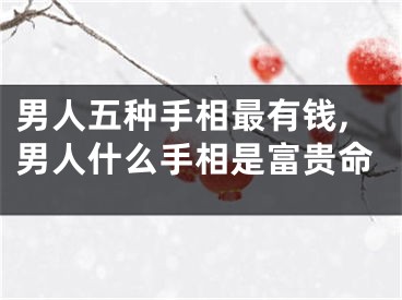 男人五种手相最有钱,男人什么手相是富贵命