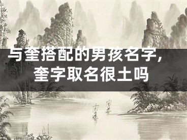 与奎搭配的男孩名字,奎字取名很土吗