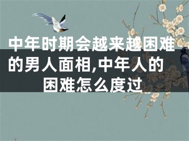 中年时期会越来越困难的男人面相,中年人的困难怎么度过