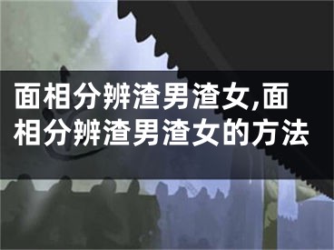 面相分辨渣男渣女,面相分辨渣男渣女的方法