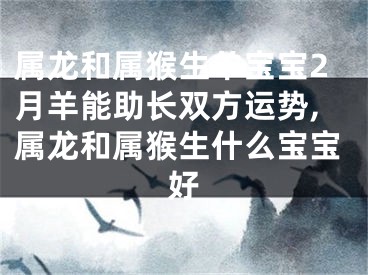 属龙和属猴生羊宝宝2月羊能助长双方运势,属龙和属猴生什么宝宝好
