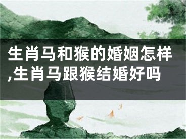 生肖马和猴的婚姻怎样,生肖马跟猴结婚好吗