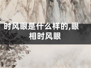 时风眼是什么样的,眼相时风眼