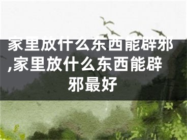 家里放什么东西能辟邪,家里放什么东西能辟邪最好
