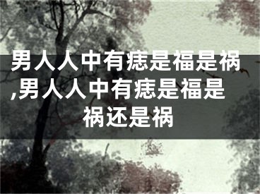 男人人中有痣是福是祸,男人人中有痣是福是祸还是祸