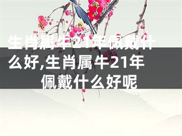 生肖属牛21年佩戴什么好,生肖属牛21年佩戴什么好呢