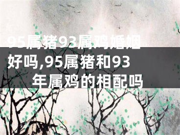 95属猪93属鸡婚姻好吗,95属猪和93年属鸡的相配吗