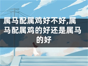 属马配属鸡好不好,属马配属鸡的好还是属马的好