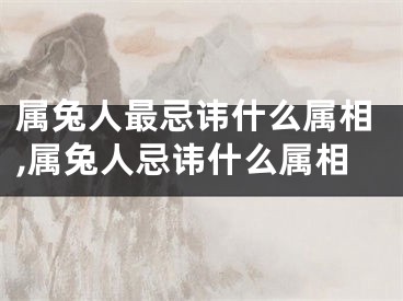 属兔人最忌讳什么属相,属兔人忌讳什么属相