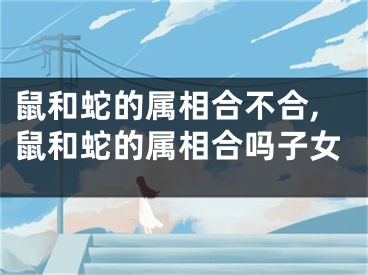 鼠和蛇的属相合不合,鼠和蛇的属相合吗子女