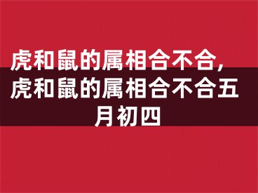 虎和鼠的属相合不合,虎和鼠的属相合不合五月初四