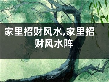 家里招财风水,家里招财风水阵