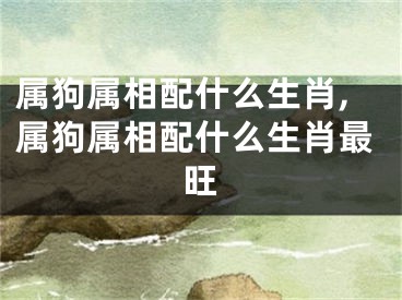 属狗属相配什么生肖,属狗属相配什么生肖最旺