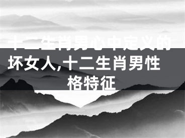 十二生肖男心中定义的坏女人,十二生肖男性格特征