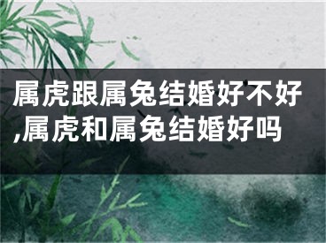 属虎跟属兔结婚好不好,属虎和属兔结婚好吗