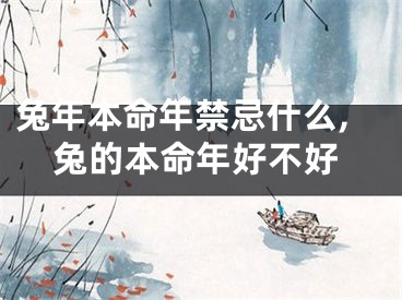 兔年本命年禁忌什么,兔的本命年好不好
