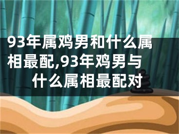 93年属鸡男和什么属相最配,93年鸡男与什么属相最配对
