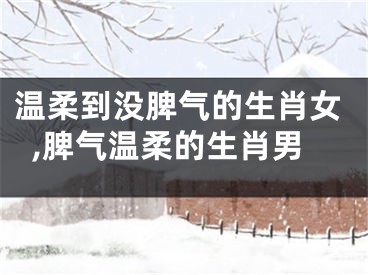 温柔到没脾气的生肖女,脾气温柔的生肖男