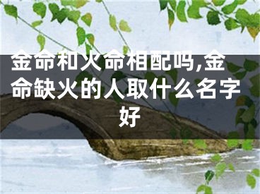 金命和火命相配吗,金命缺火的人取什么名字好