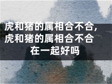 虎和猪的属相合不合,虎和猪的属相合不合 在一起好吗