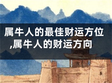 属牛人的最佳财运方位,属牛人的财运方向