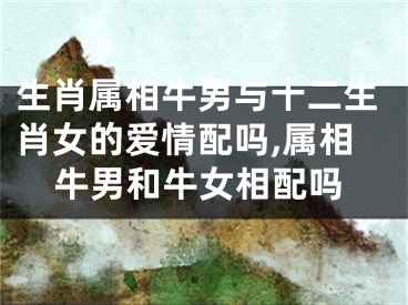 生肖属相牛男与十二生肖女的爱情配吗,属相牛男和牛女相配吗