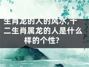 生肖龙的人的风水,十二生肖属龙的人是什么样的个性?