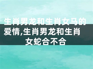 生肖男龙和生肖女马的爱情,生肖男龙和生肖女蛇合不合