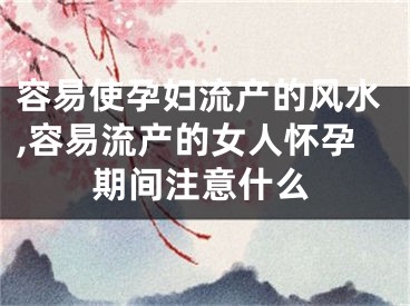 容易使孕妇流产的风水,容易流产的女人怀孕期间注意什么