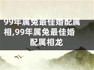 99年属兔最佳婚配属相,99年属兔最佳婚配属相龙