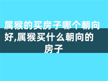 属猴的买房子哪个朝向好,属猴买什么朝向的房子