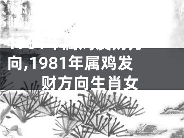 1981年属鸡发财方向,1981年属鸡发财方向生肖女