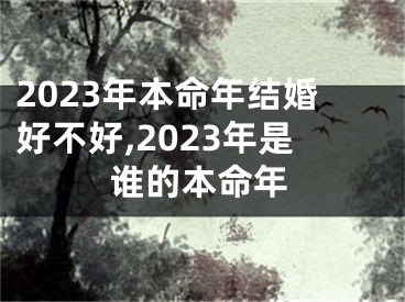 2023年本命年结婚好不好,2023年是谁的本命年