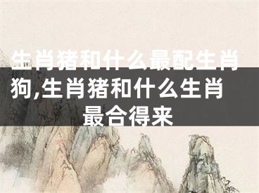 生肖猪和什么最配生肖狗,生肖猪和什么生肖最合得来