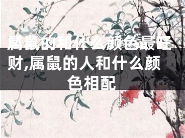 属鼠的和什么颜色最旺财,属鼠的人和什么颜色相配