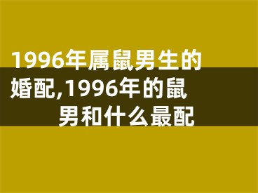 1996年属鼠男生的婚配,1996年的鼠男和什么最配