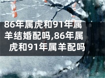 86年属虎和91年属羊结婚配吗,86年属虎和91年属羊配吗