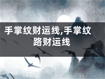 手掌纹财运线,手掌纹路财运线