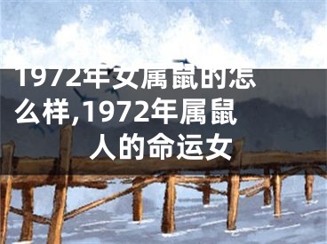 1972年女属鼠的怎么样,1972年属鼠人的命运女