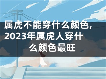 属虎不能穿什么颜色,2023年属虎人穿什么颜色最旺