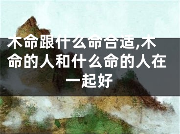 木命跟什么命合适,木命的人和什么命的人在一起好